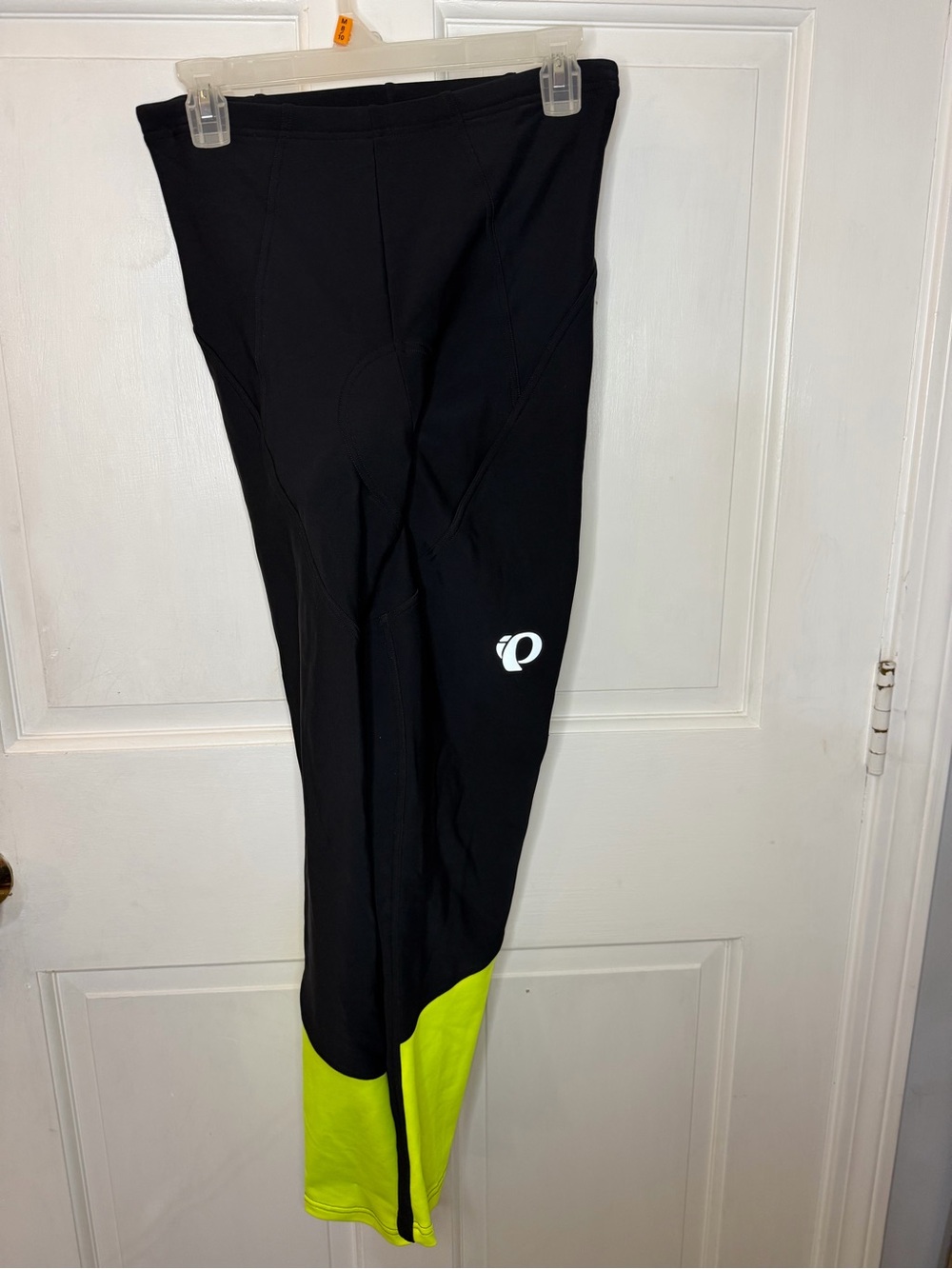 Pearl Izumi Black and Neon Yellow Cycling Tights